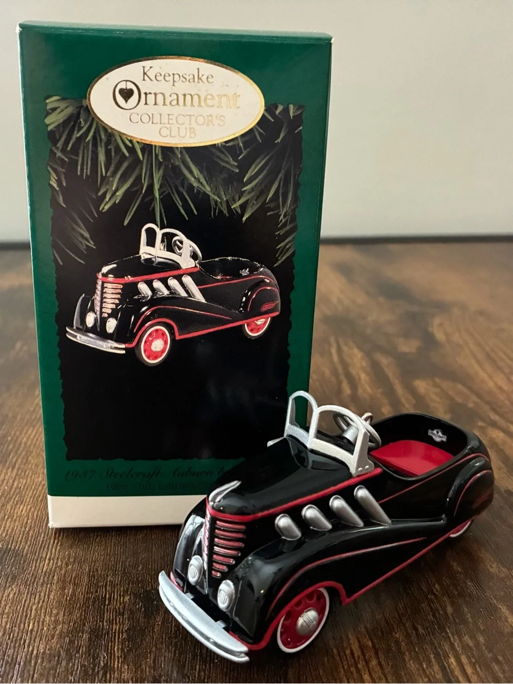 Hallmark 1996 Keepsake Ornament 1937 Steelcraft Auburn by Murray